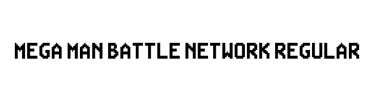 Mega Man Battle Network Regular  لخطوط تنزيل