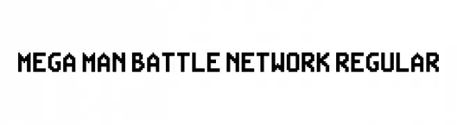 Mega Man Battle Network Regular  font caratteri gratis