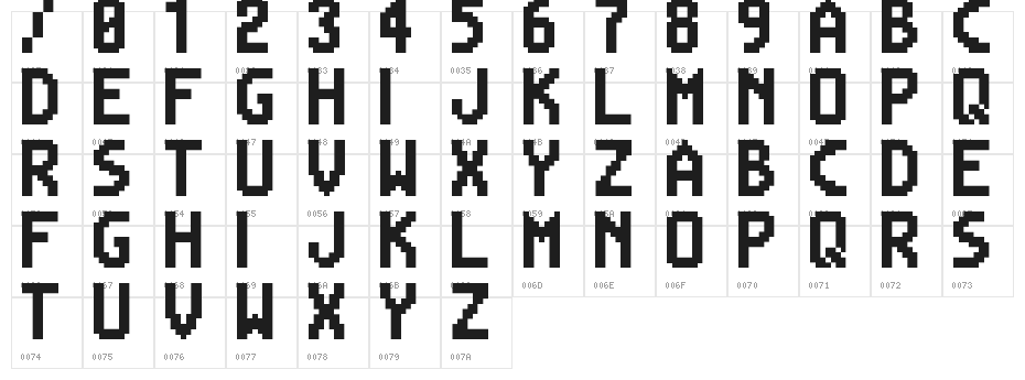 Mega Man Battle Network Regular Character Map