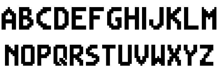 Mega Man Battle Network Regular Font LOWERCASE