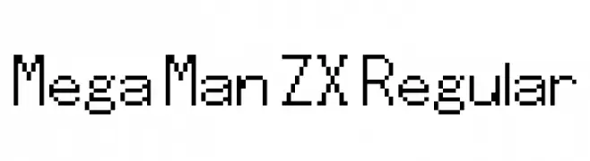 Mega Man ZX Regular  Скачать бесплатные шрифты
