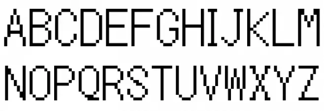 Mega Man ZX Regular Шрифта ВЕРХНИЙ