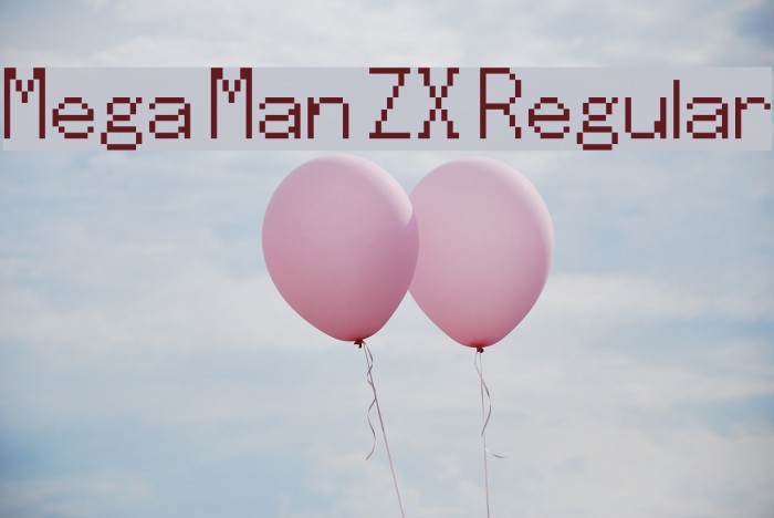 Mega Man ZX Regular Font examples