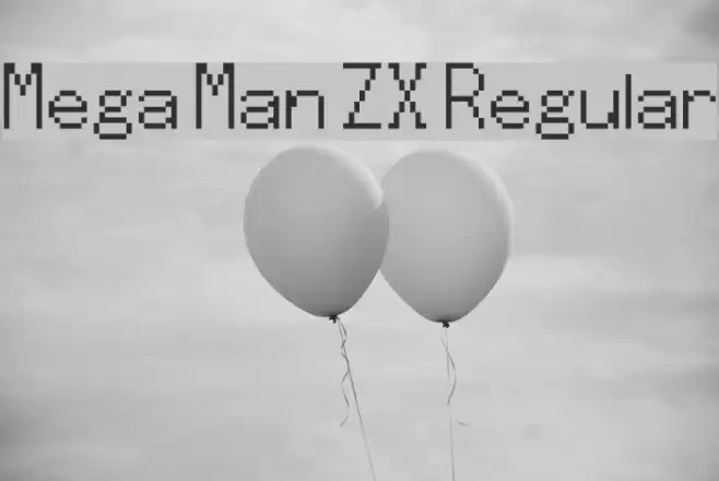Mega Man ZX Regular フォント examples