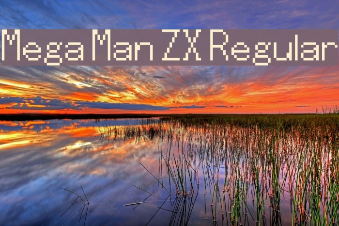 Mega Man ZX Regular Font examples