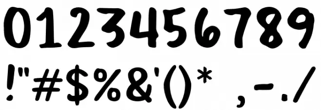 Mega Marker Font Alte caractere