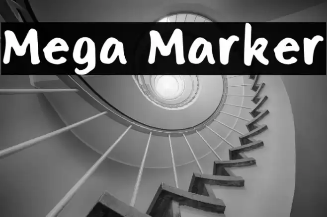 Mega Marker Font examples