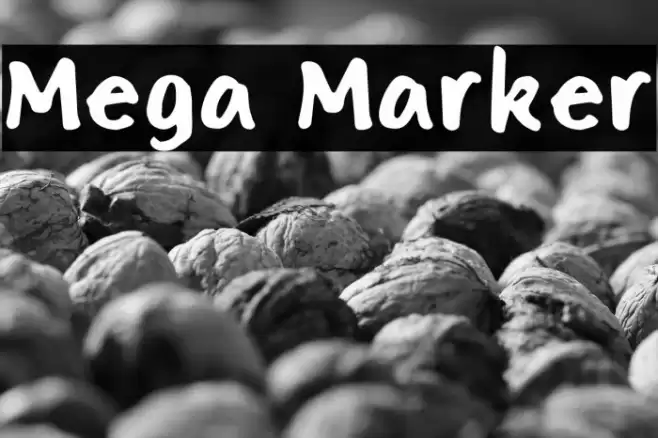 Mega Marker Font examples
