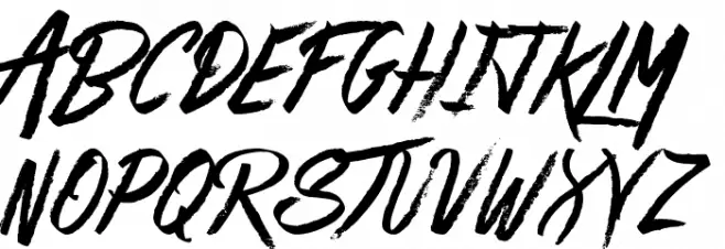 Mega Team Schriftart Kleinbuchstaben