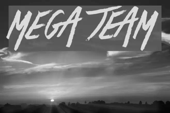 Mega Team خط examples