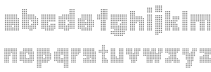 MegaBits フォント 小文字