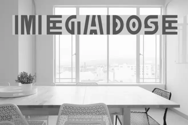 MegaDose Font examples