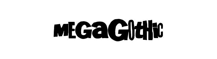 MegaGothic  Скачать бесплатные шрифты