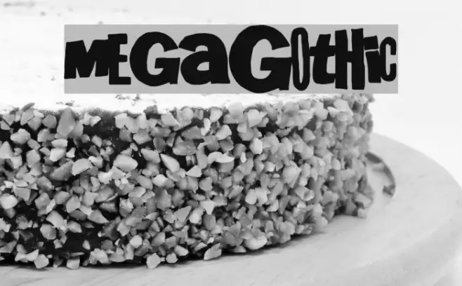 MegaGothic Font examples