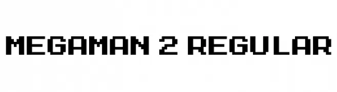 MegaMan 2 Regular  Free Fonts Download
