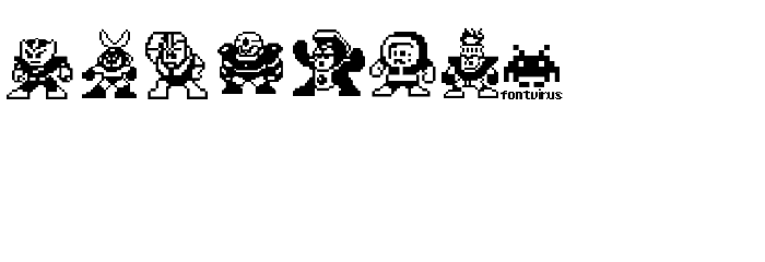 MegaMan Villanz Font LOWERCASE