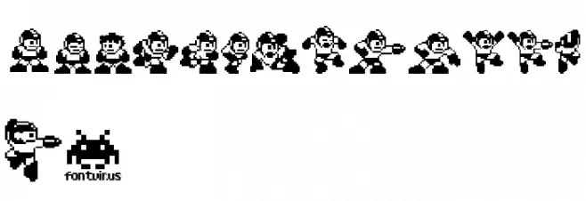MegaMan2 .TheMang Fonte MAIÚSCULAS