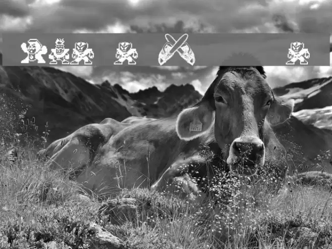 MegaMan2.Villanz Font examples