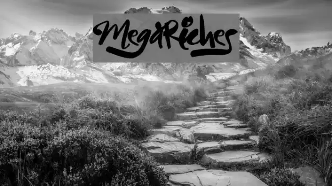 MegaRiches Font examples