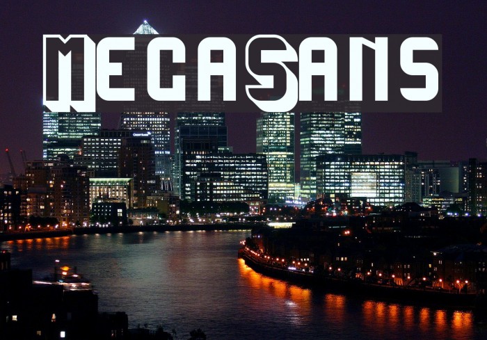 MegaSans Font examples