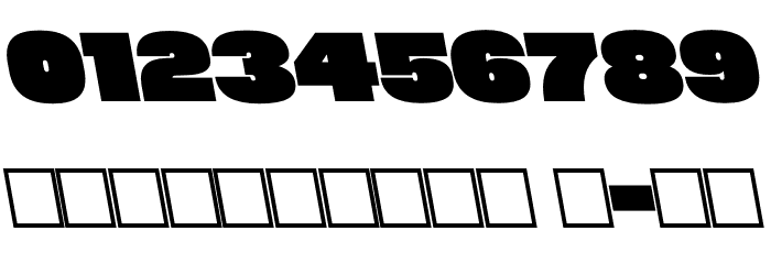Megabold 1.0 TRIAL Left 10 Font OTHER CHARS