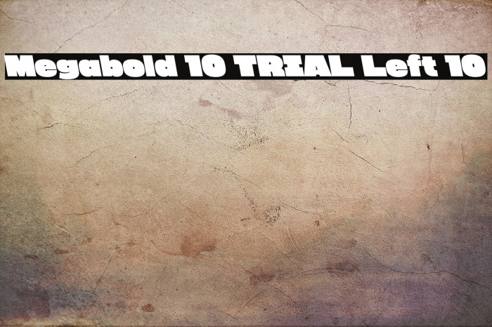 Megabold 1.0 TRIAL Left 10 Example 1