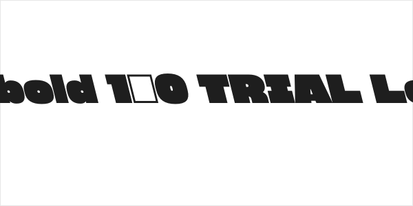Megabold 1.0 TRIAL Left 14 Logo