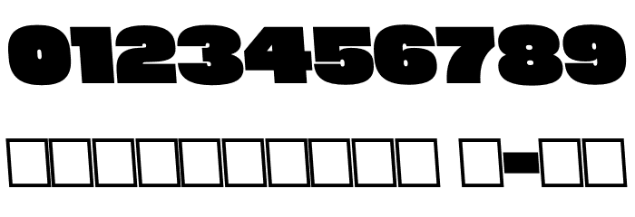 Megabold 1.0 TRIAL Left 4 Font OTHER CHARS
