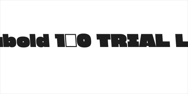 Megabold 1.0 TRIAL Left 4 Logo