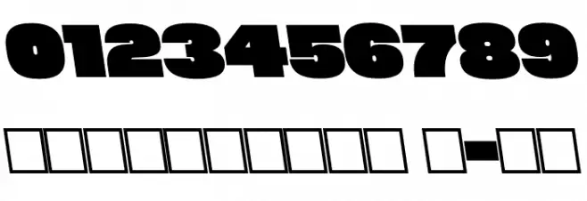 Megabold 1.0 TRIAL Left 8 Font OTHER CHARS