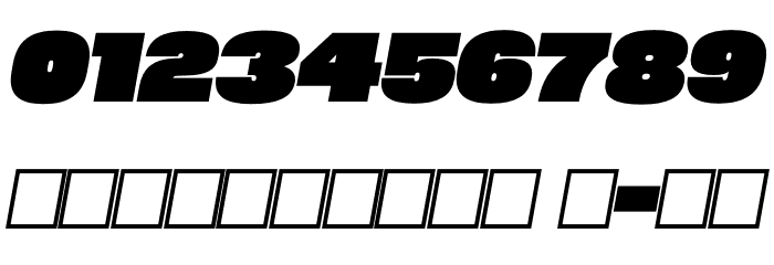 Megabold 1.0 TRIAL Right 10 Font OTHER CHARS