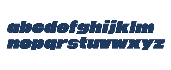 Megabold 1.0 TRIAL Right 12 Lowercase