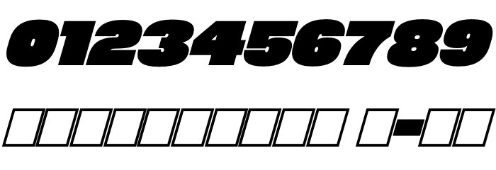 Megabold 1.0 TRIAL Right 16 Font OTHER CHARS