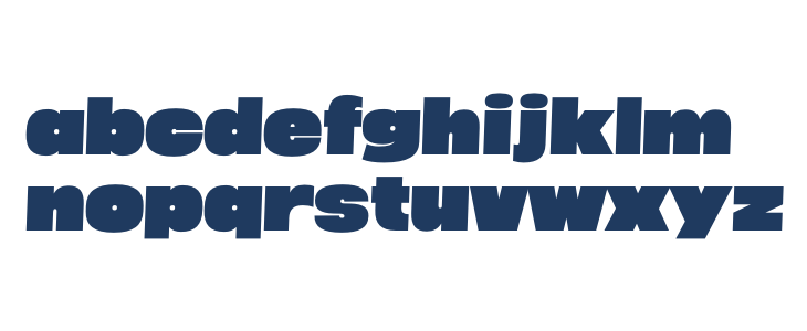 Megabold 1.0 TRIAL Right 2 Lowercase