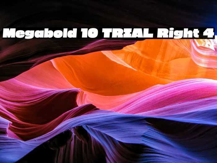 Megabold 1.0 TRIAL Right 4 Example 1