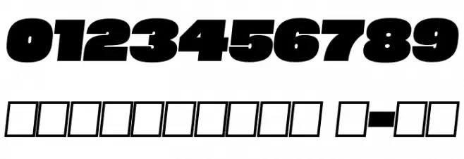 Megabold 1.0 TRIAL Right 6 Font OTHER CHARS