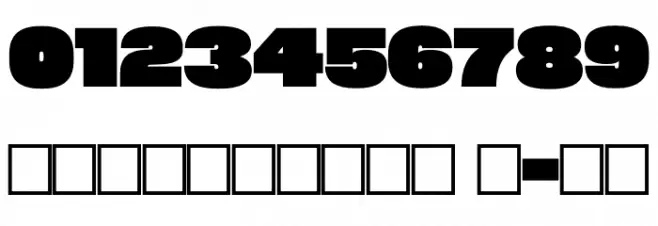 Megabold 1.0 Font OTHER CHARS