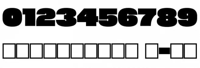 Megabold 1.0 Font OTHER CHARS