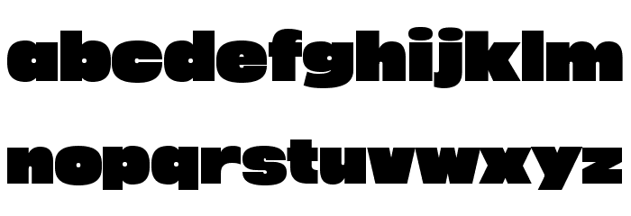 Megabold 1.0 Font LOWERCASE