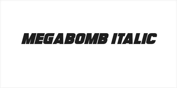 Megabomb Italic Logo