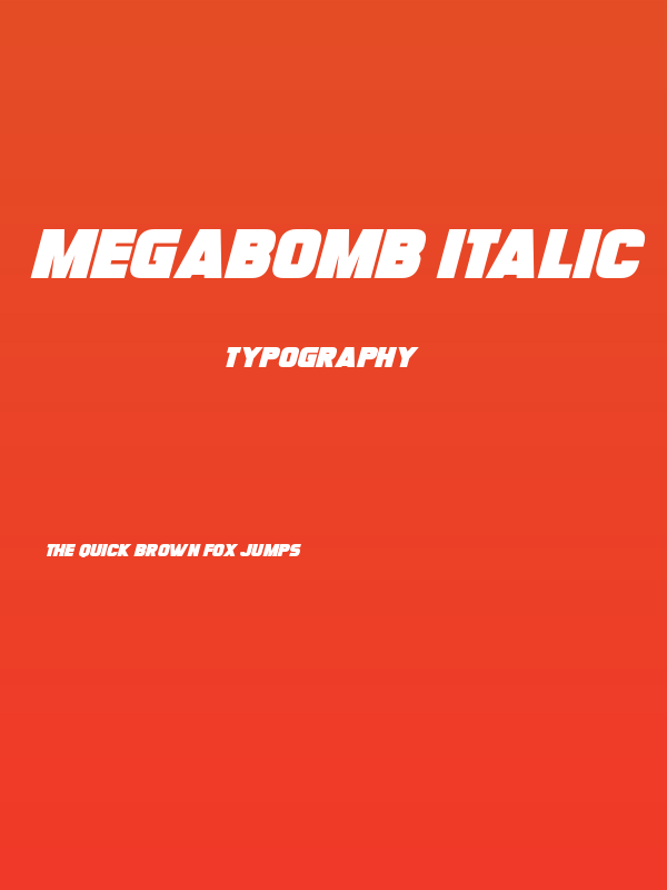 Megabomb Italic Poster