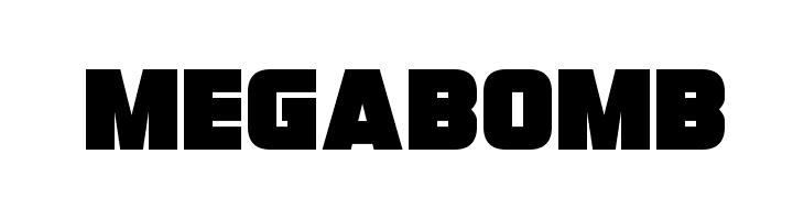 Megabomb  フリーフォントのダウンロード