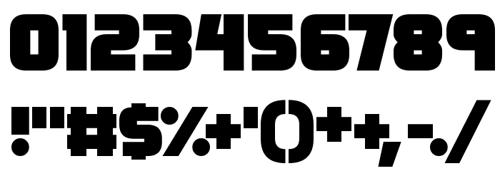 Megabomb Font OTHER CHARS