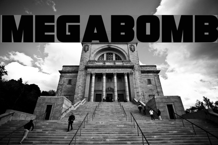 Megabomb Font examples