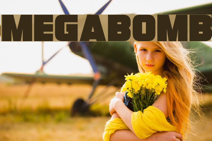 Megabomb Font examples