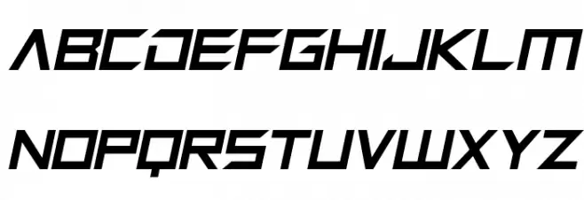Megabot Five Italic Polices MAJUSCULES