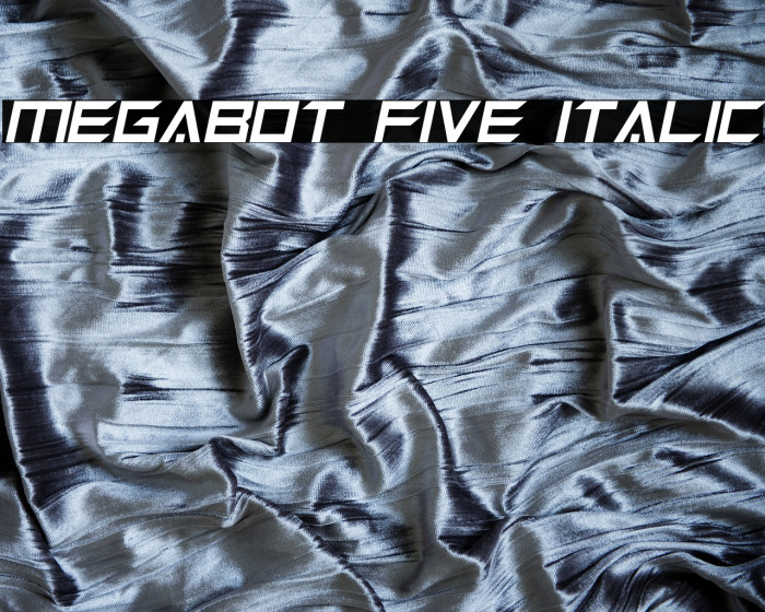 Megabot Five Italic Example 1