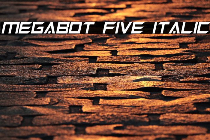 Megabot Five Italic Example 2