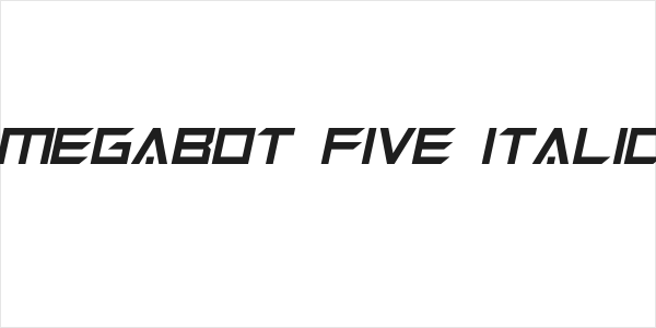 Megabot Five Italic Logo