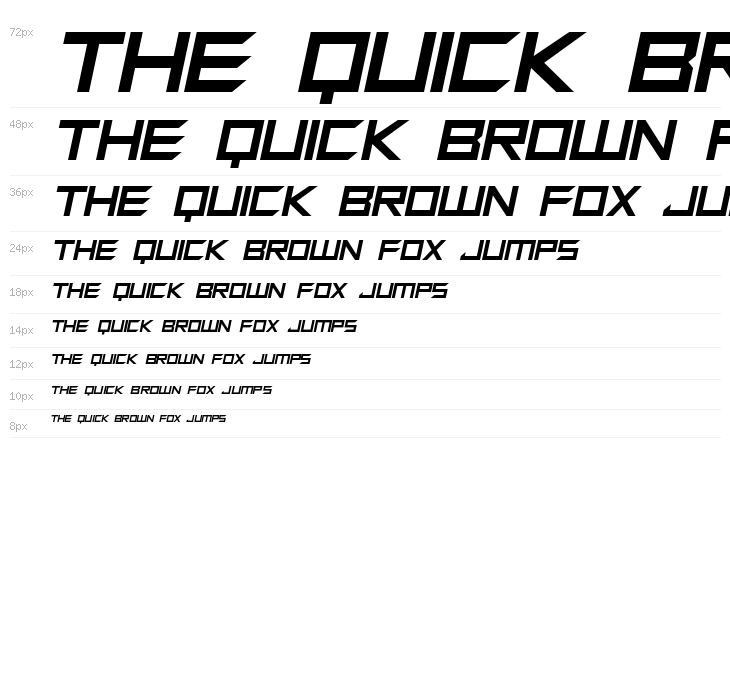 Megabot Five Italic Waterfall